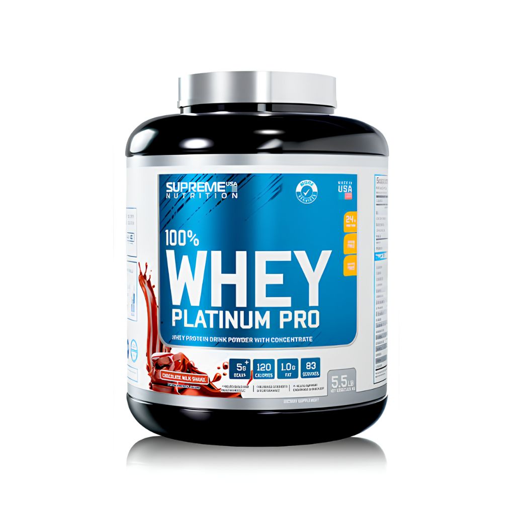 100% WHEY PLATINUM PROTEINA CONCENTRADA 5,5LB – SUPREME NUTRITION