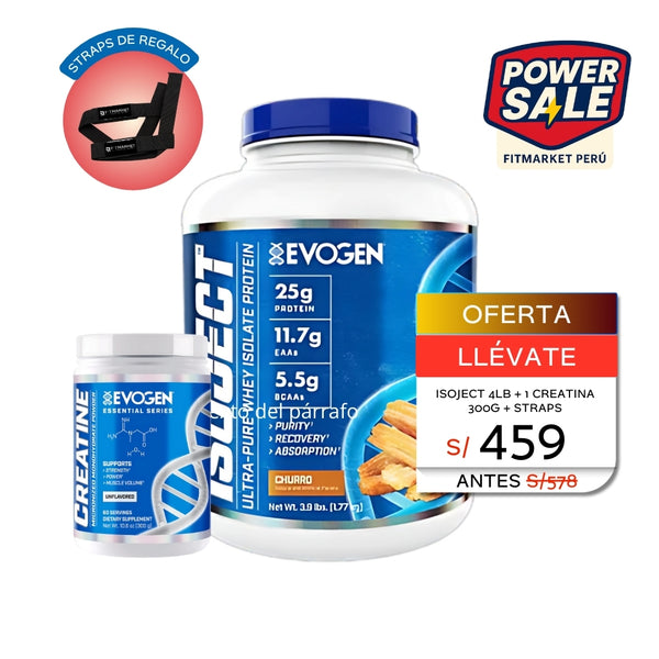 ISOJECT 4LB + CREATINA MICRONIZADA 300G - EVOGEN