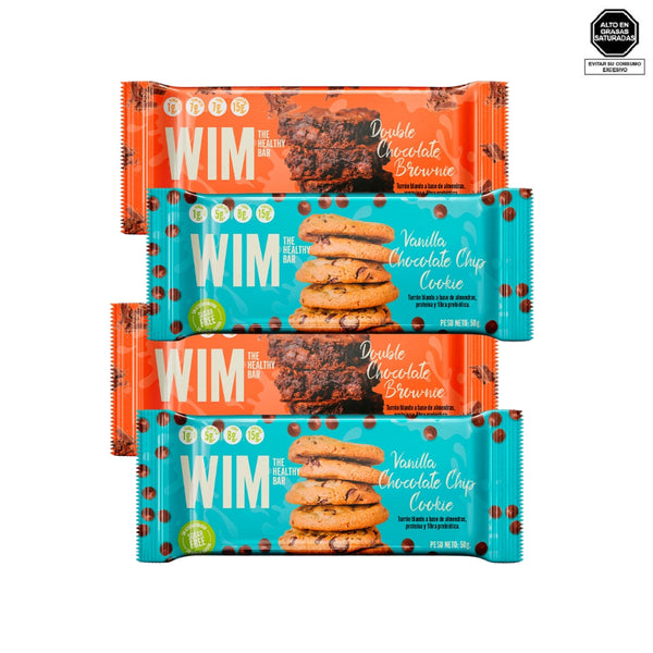 Pack x4 barras de proteína - WIM Nutrition
