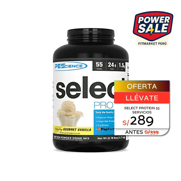 SELECT PROTEINA SABOR GOURMET VANILLA 3,76 LB - PESCIENCE