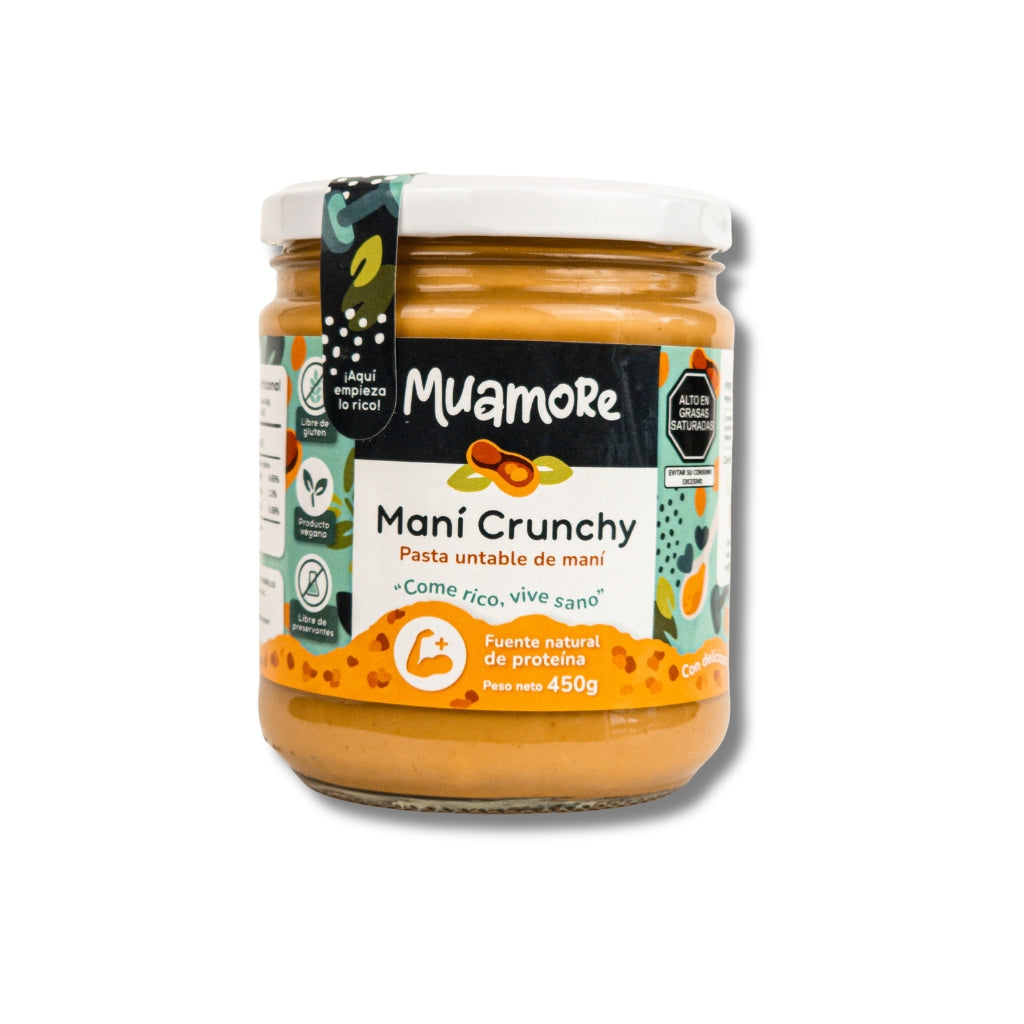 Mantequilla de maní crunchy - Muamore
