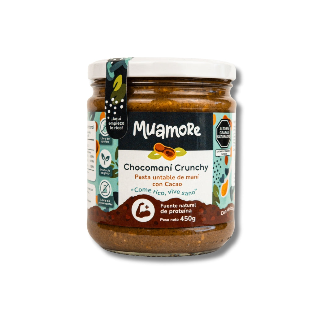 Mantequilla de chocomaní crunchy - Muamore