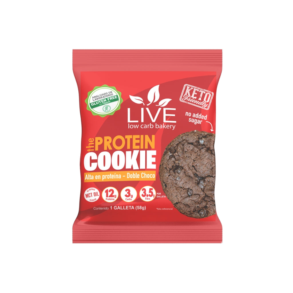 Galleta proteica y keto firendly sabor doble chocolate - Kausana