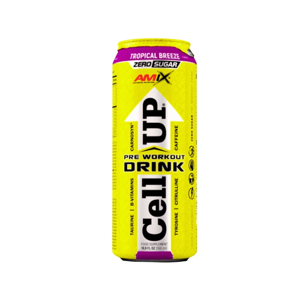 Bebida energizante CELL UP! sabor Tropical Breeze 500 ml - Amix Advance Nutrition