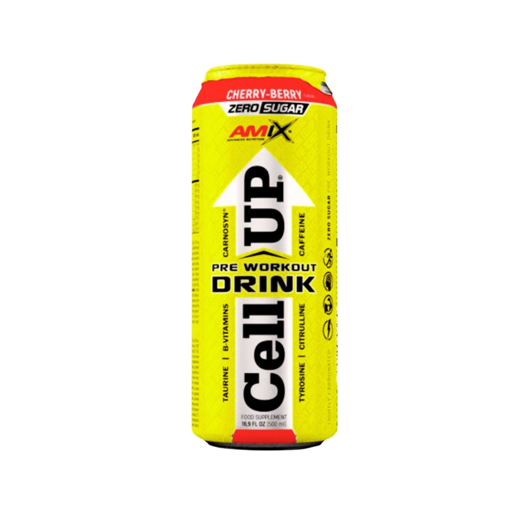 Bebida energizante CELL UP! sabor Cherry Berry 500 ml - Amix Advance Nutrition