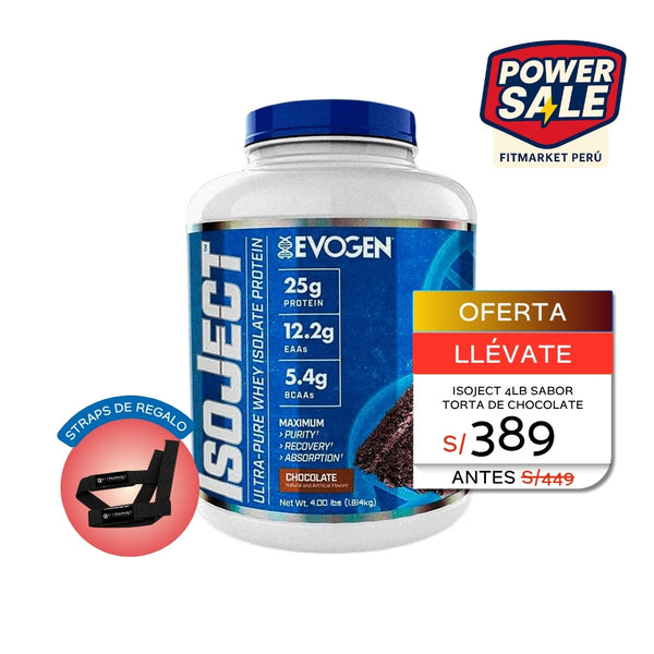 ISOJECT ULTRA PURE WHEY ISOLATE SABOR CHOCOLATE 4LB - EVOGEN