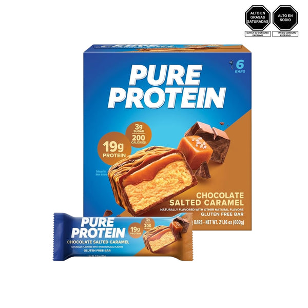 Barra de proteína Pure Protein sabor chocolate salted caramel 50g - Pure Protein