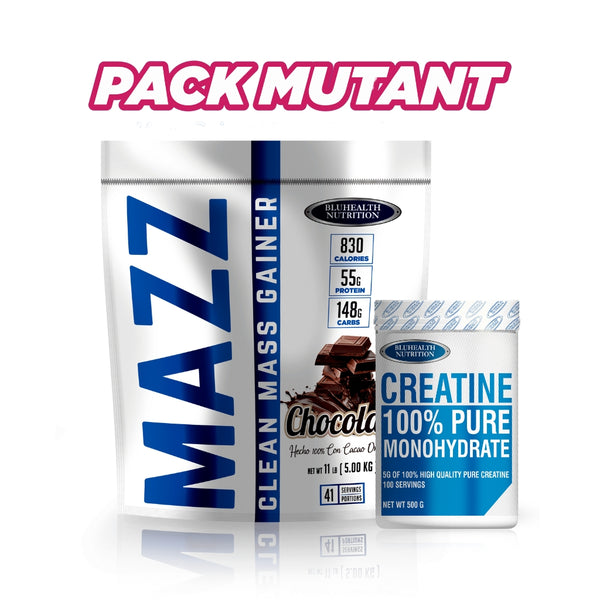 MAZZ GAINER 6KG + CREATINA MONOHIDRATADA 500G - BLUHEALTH NUTRITION
