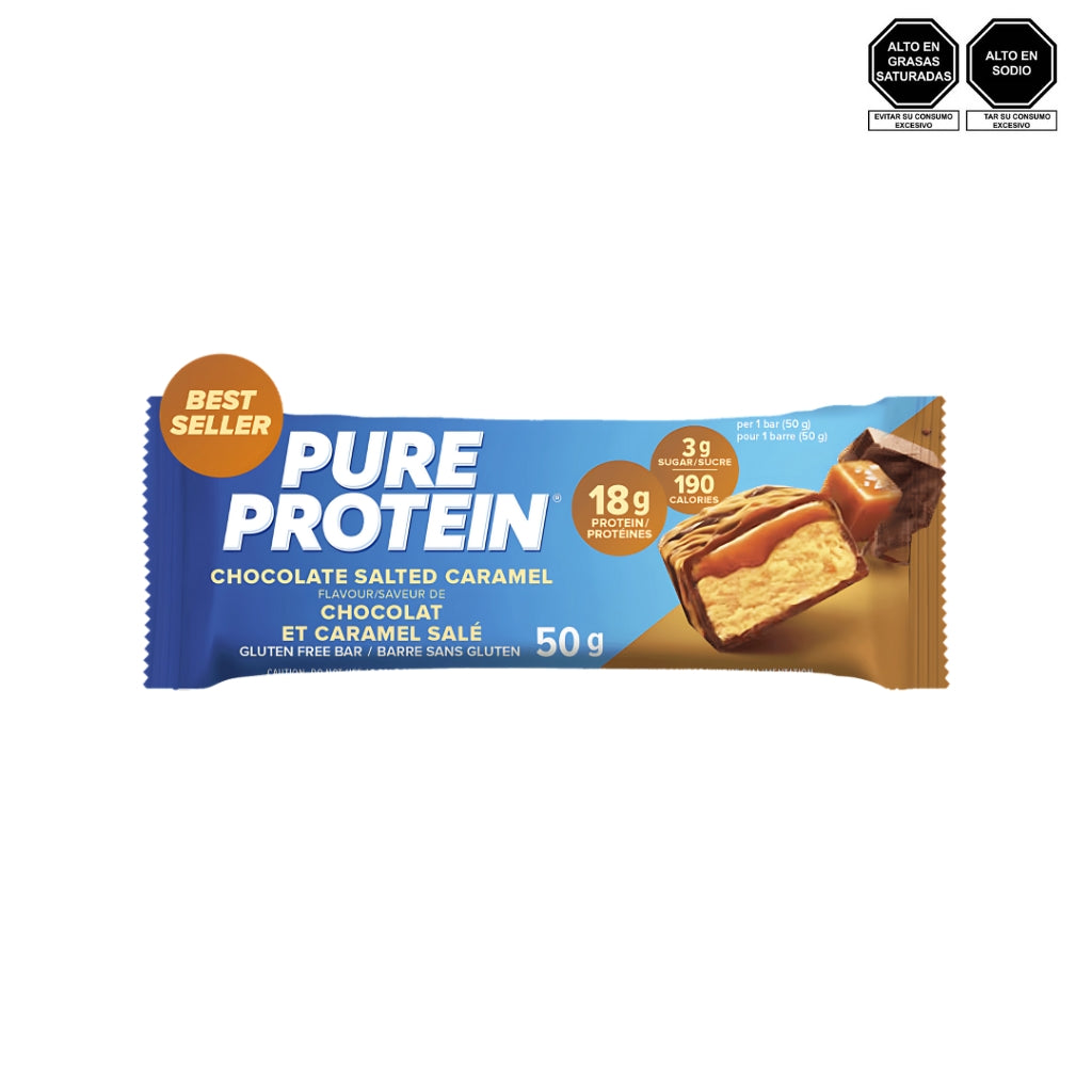 Barra de proteína Pure Protein sabor chocolate salted caramel 50g - Pure Protein