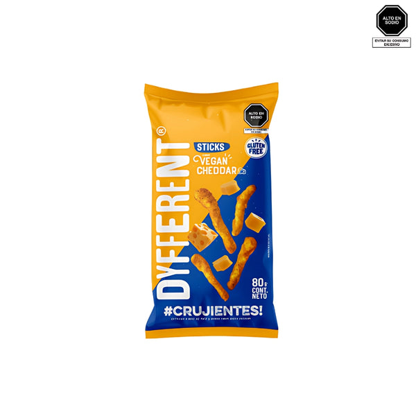 Sticks sabor vegan cheddar 80g - Dyfferent