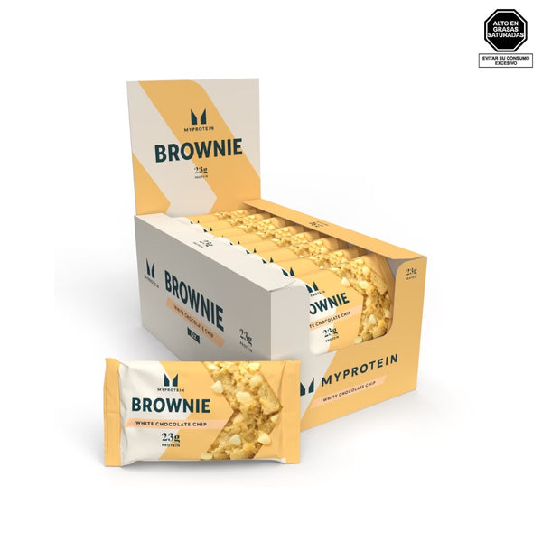 Brownie proteico sabor chocolate blanco 75g - My Protein