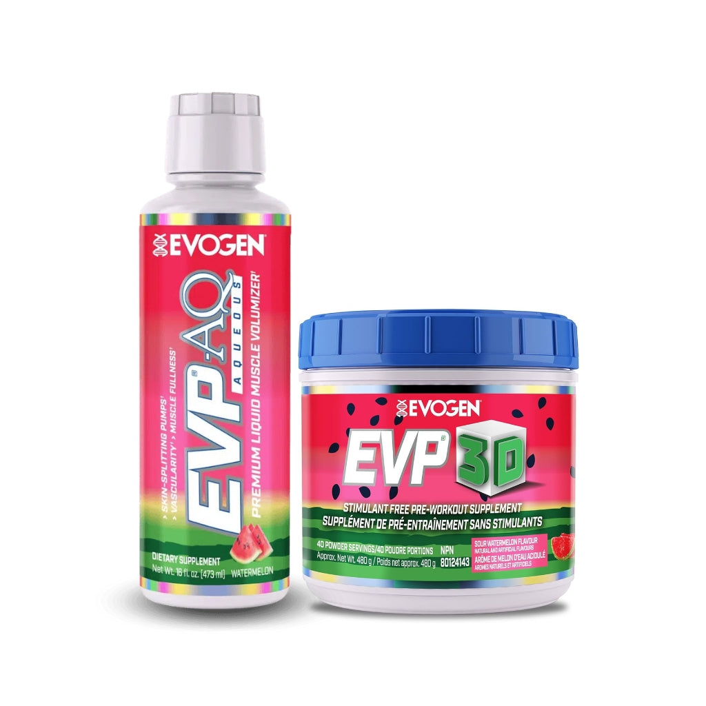 PACK PRE ENTRENO EVP AQ + EVP 3D N.O 40 SERVICIOS - EVOGEN