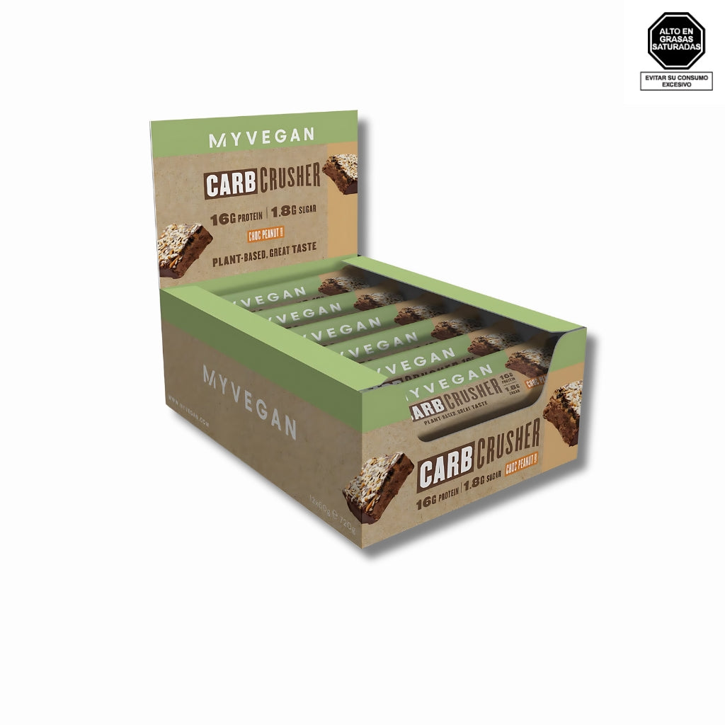 Barra de proteína Carb Crusher sabor chocolate con maní 60gr - My Protein