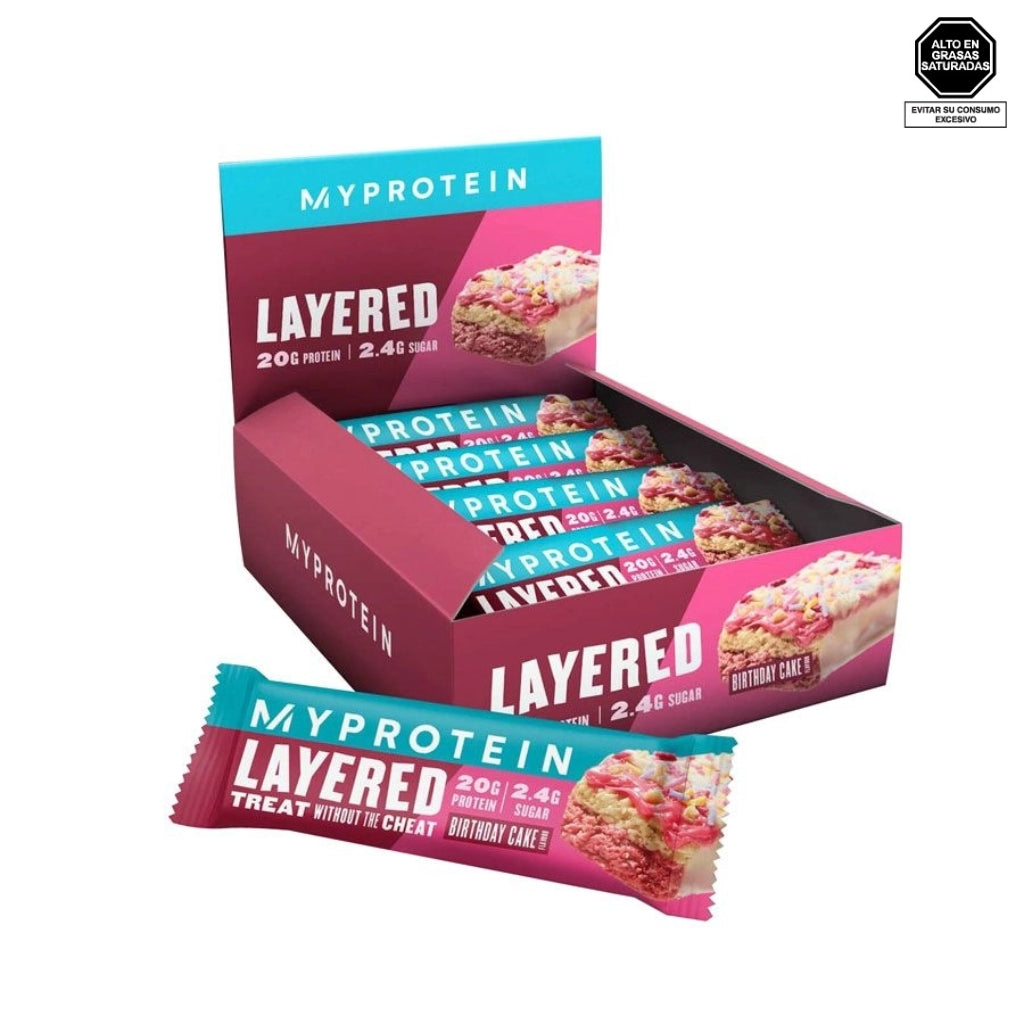 Barra de proteína Triple Layered sabor birthday cake 68gr - My Protein (Copy)