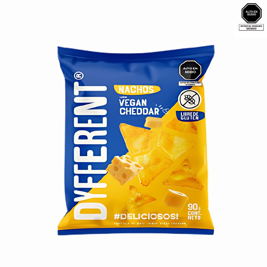 Nachos de maíz sabor Queso Cheddar - Dyfferent