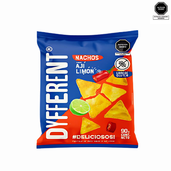 Nachos de maíz sabor Queso Limón - Dyfferent