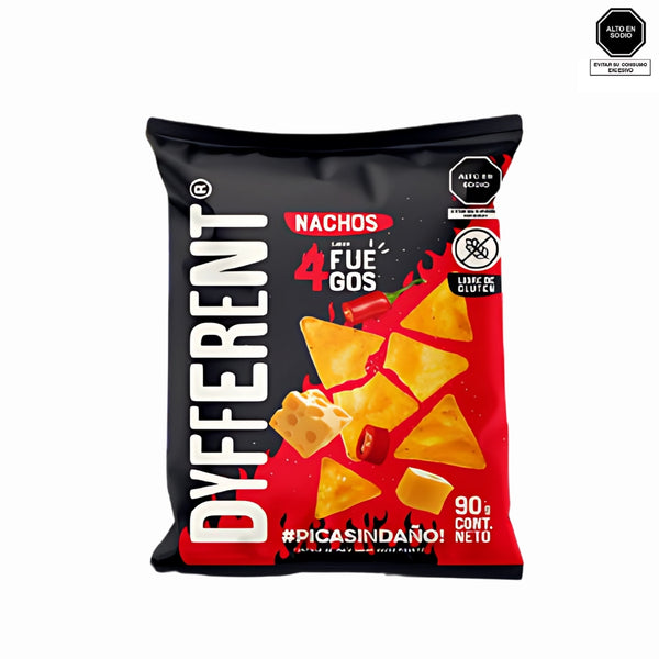 Nachos de maíz sabor 4 Fuegos - Dyfferent