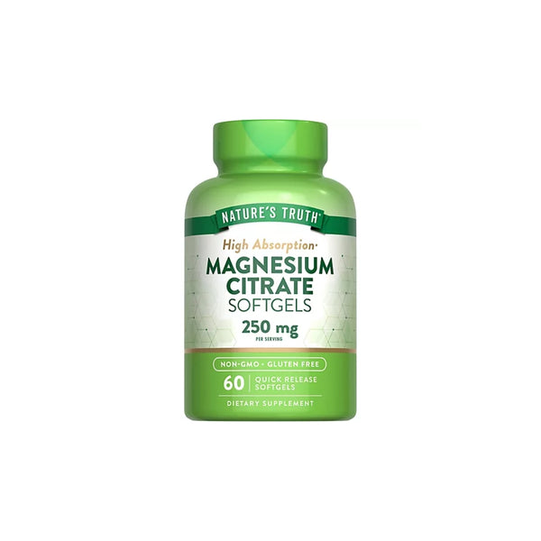 Glicinato de Magnesio 200 mg 60 cápsulas - Nature's Truth