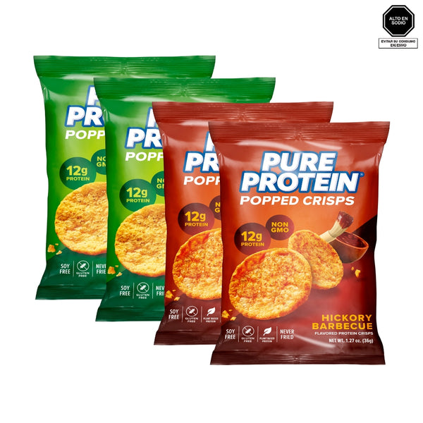 Pack x4 Popped crisps 36g - Pure Protein