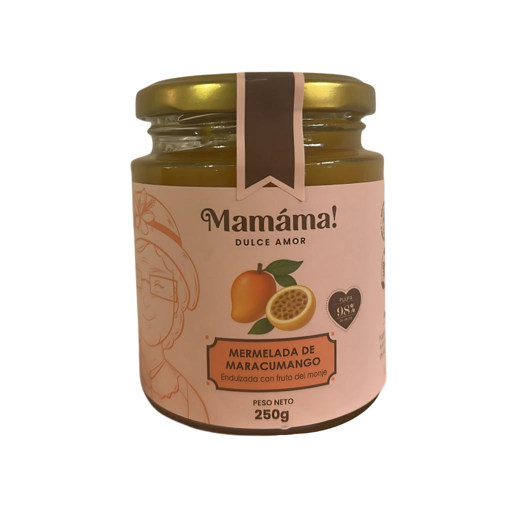 Mermelada de maracumango endulzada con fruto del monje  - Mamáma!