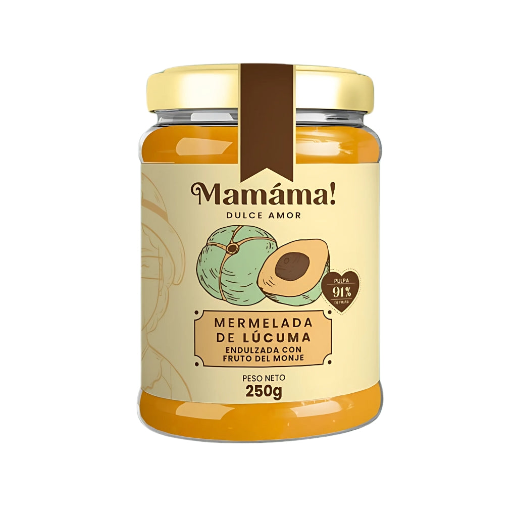 Mermelada de lúcuma endulzada con fruto del monje  - Mamáma!