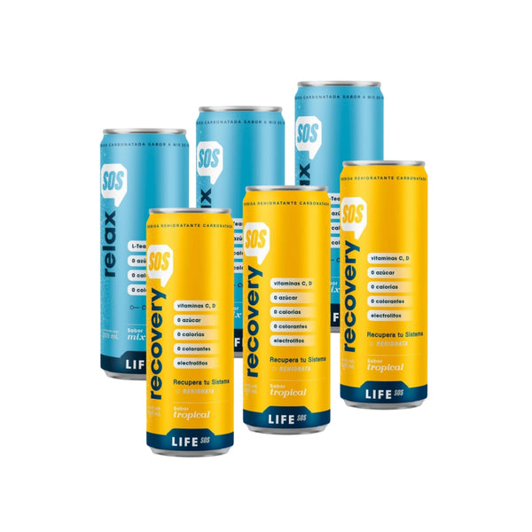 Pck x6 Bebidas rehidratantes SOS sabores surtidos - Life SOS