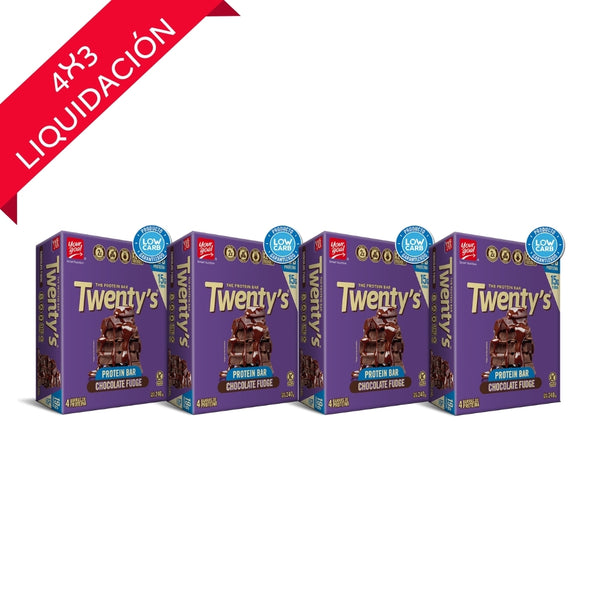 Barra de proteína Twenty's sabor Chocolate Fudge - Your Goal