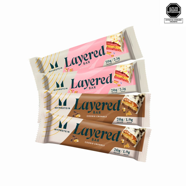 Pack 4 barras proteicas Layered 68g - My Protein