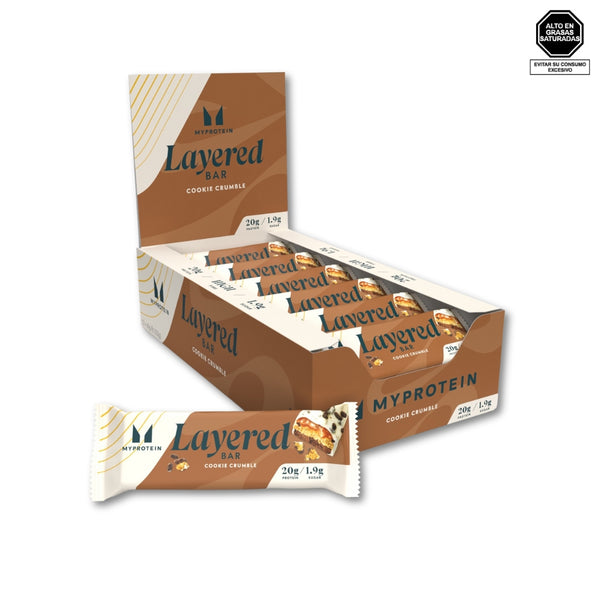 Barra de proteína Triple Layered sabor cookie crumble 68g - My Protein