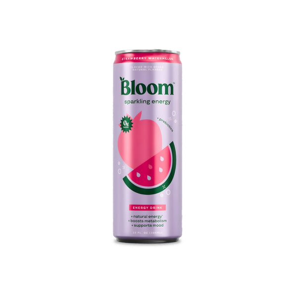 Bloom Energy bebida gasificada sin azúcar sabor strawberry watermelon 12 oz - Bloom