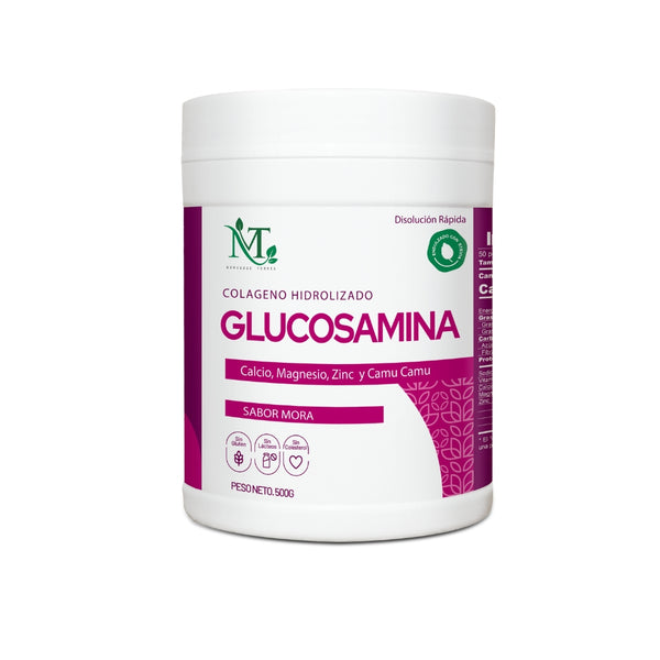 COLAGENO HIDROLIZADO CON GLUCOSAMINA 500G - MT