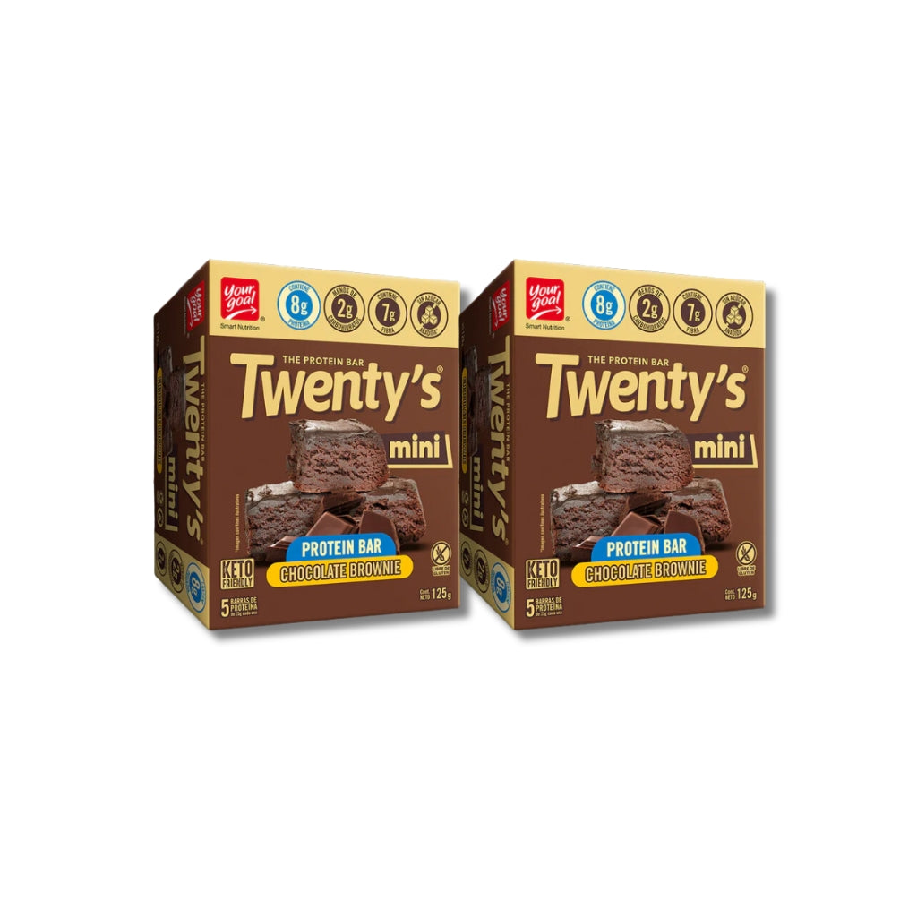 Mini Barra de proteína Twenty's sabor Chocolate Brownie - Your Goal