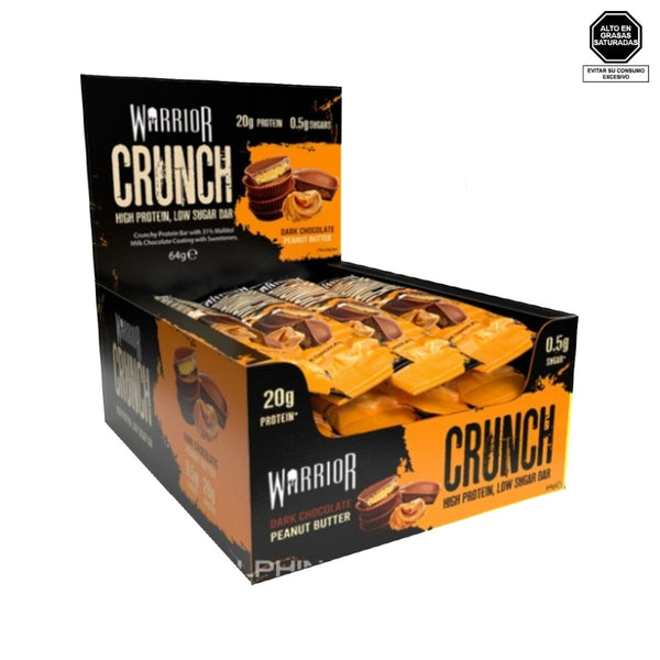 Barra de proteína sabor chocolate oscuro y mantequilla de maní - Warrior Crunch