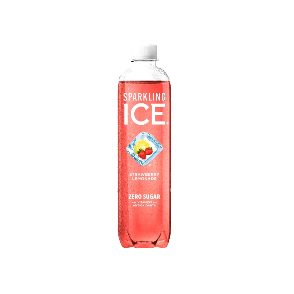 Bebida gasificada sin azúcar sabor strawberry lemonade 502 ml - Sparkling Ice