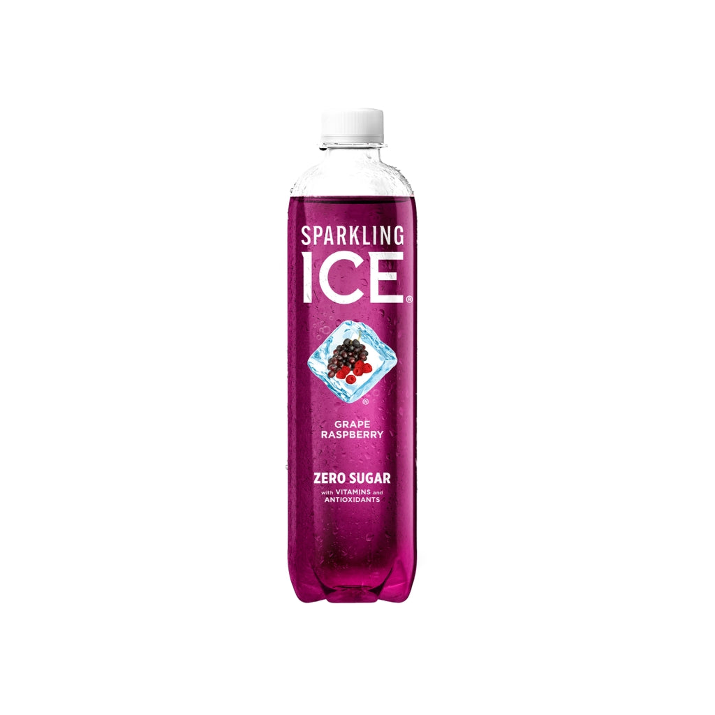 Bebida gasificada sin azúcar sabor grape raspberry 502 ml - Sparkling Ice