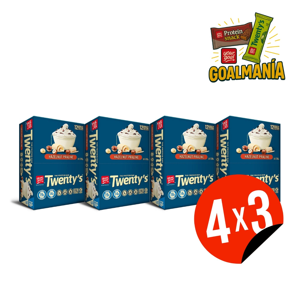 Barra de proteína Twenty's sabor Hazelnut Praliné - Your Goal