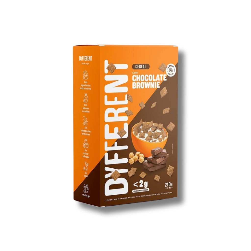 Cereal de garbanzo sabor chocolate brownie - Dyfferent