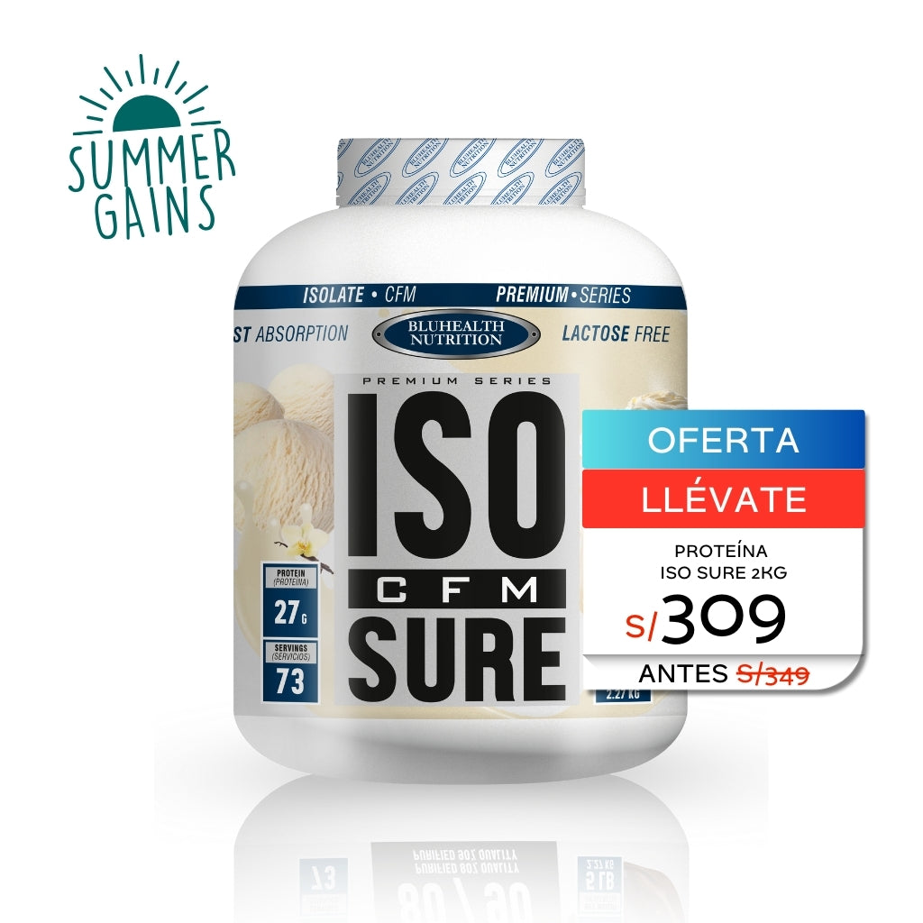 ISO SURE PROTEINA AISLADA SABOR VANILLA ICE CREAM 5LB - BLUEHEALTH NUTRITION