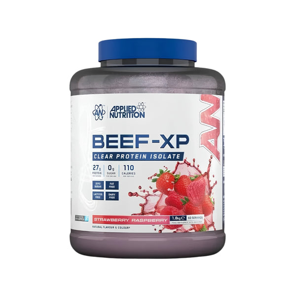 BEEF-XP PROTEINA HIDROLIZADA DE CARNE SABOR STRAWBERRY & RASPBERRY 1,8KG - APPLIED NUTRITION