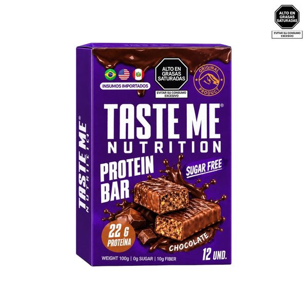 Barra de proteína sabor chocolate 100g - Taste Me Nutrition