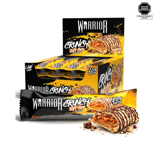 Barra de proteína sabor caramelo y plátano - Warrior