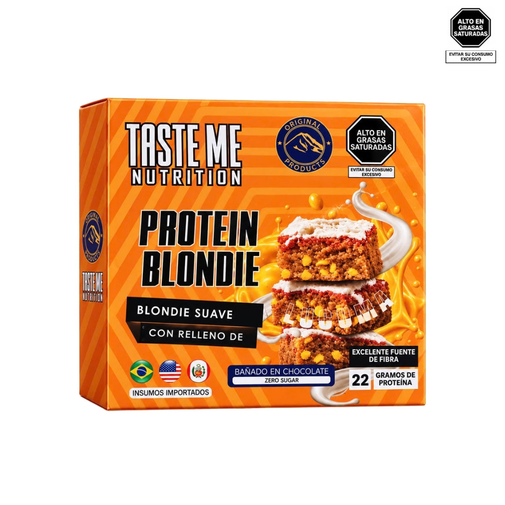 Brownie proteico sabor Lúcuma 100g - Taste Me Nutrition
