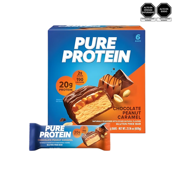 Barra de proteína Pure Protein sabor Chocolate Peanut Caramel 50g - Pure Protein