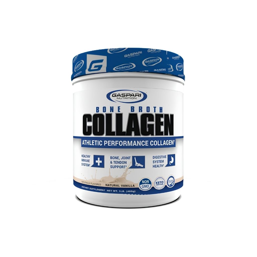 COLÁGENO BONE BROTH SABOR VAINILLA NATURAL 480G - GASPARI NUTRITION