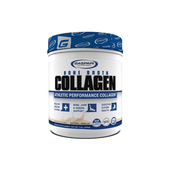 COLÁGENO BONE BROTH SABOR VAINILLA NATURAL 480G - GASPARI NUTRITION