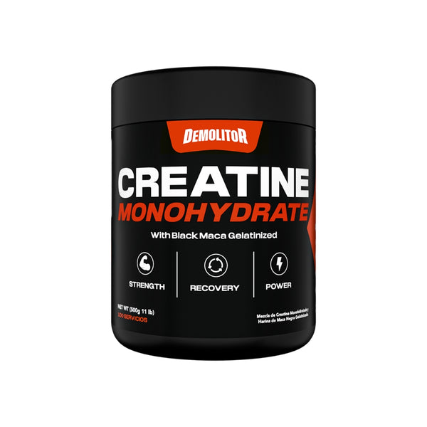 CREATINA MONOHIDRATADA CON MACA NEGRA GELATINIZADA 300G UNFLAVORED - DEMOLITOR