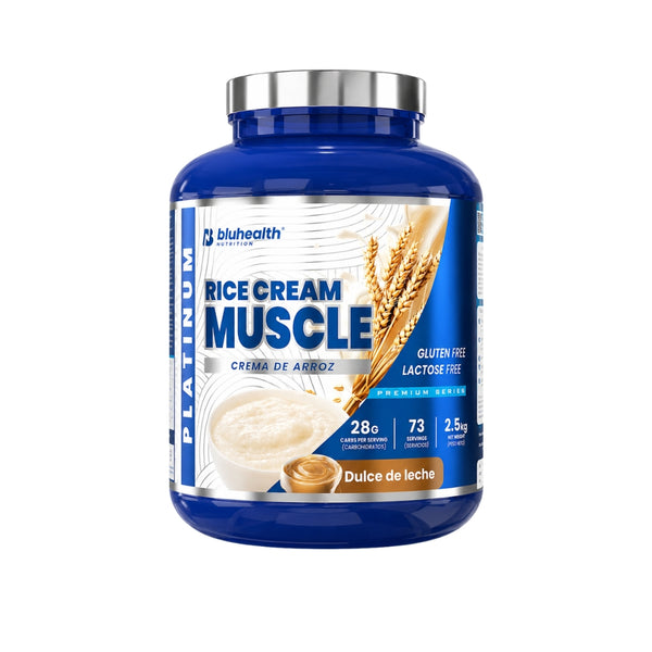 CREMA DE ARROZ PLATINUM SABOR DULCE DE LECHE 2,5 KG - BLUHEALTH NUTRITION