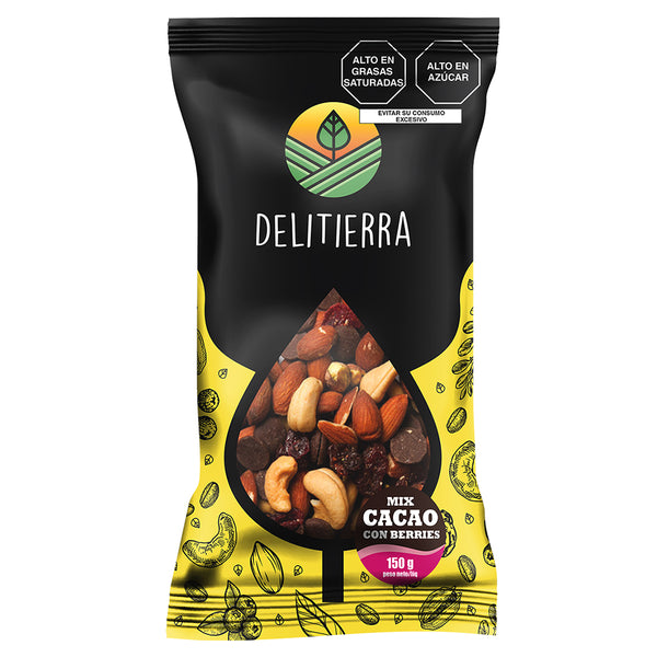 Mix Cacao Chips con Berries x150g - Delitierra