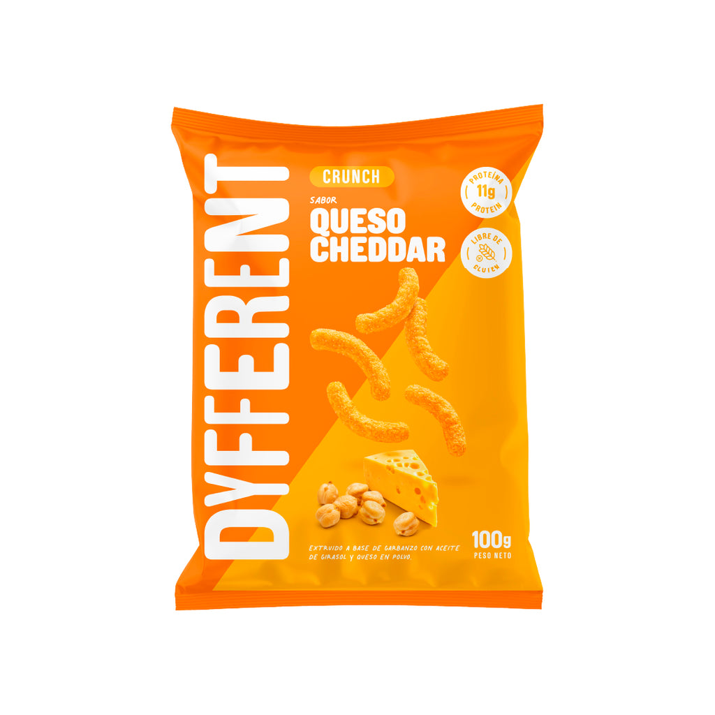 Crunch de garbanzo sabor queso cheddar Dyfferent