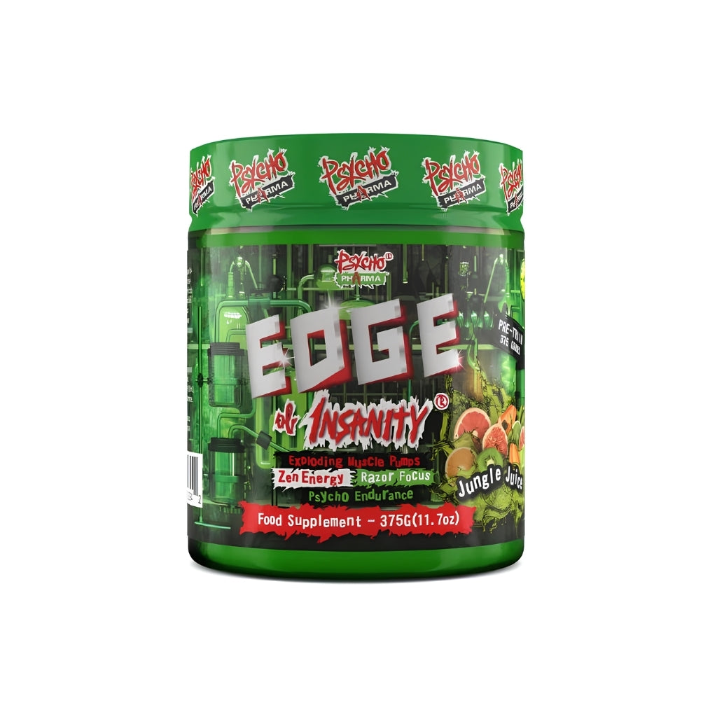 PRE-ENTRENO EDGE OF INSANITY SABOR JUNGLE JUICE 50 SERVICIOS - PSYCHO PHARMA